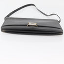 Christian Dior Shoulder Bag Leather Black Gold Auth ka3727-5