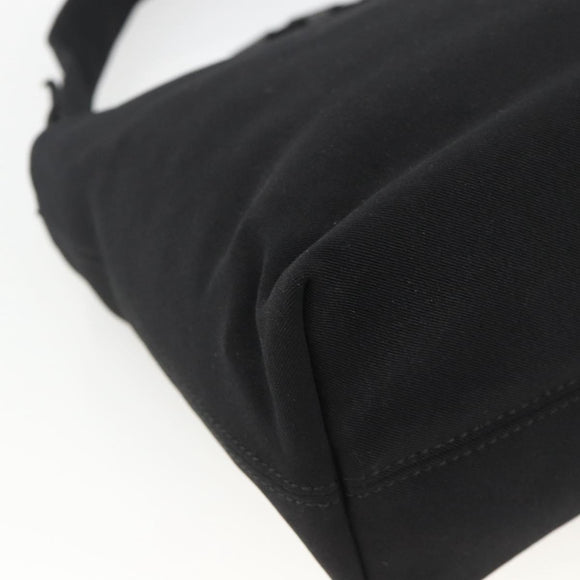 Salvatore Ferragamo Hand Bag Nylon 2way Black Silver Auth ka3729A