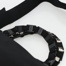 Salvatore Ferragamo Hand Bag Nylon 2way Black Silver Auth ka3729A-8