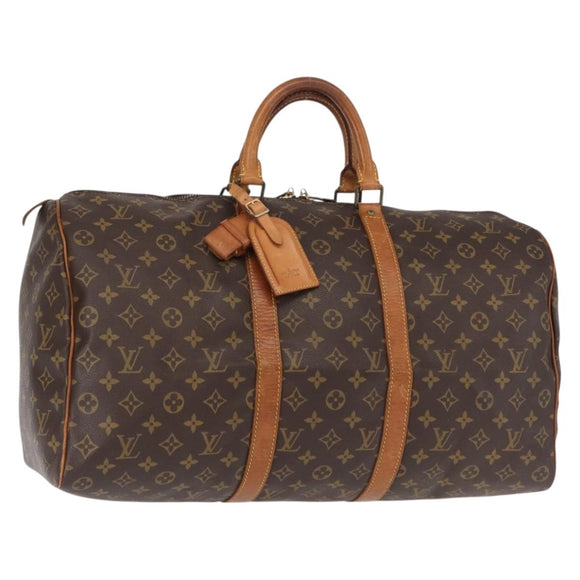 LOUIS VUITTON Monogram Keepall 50 Boston Bag M41426 LV Auth ka373