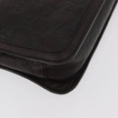 GUCCI GG Canvas Guccissima Clutch Bag Leather Brown 152600 Auth ka3732-15