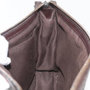 GUCCI GG Canvas Guccissima Clutch Bag Leather Brown 152600 Auth ka3732-18