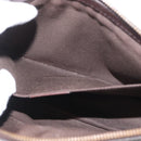 GUCCI GG Canvas Guccissima Clutch Bag Leather Brown 152600 Auth ka3732-20