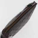 GUCCI GG Canvas Guccissima Clutch Bag Leather Brown 152600 Auth ka3732-6