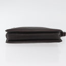 GUCCI GG Canvas Guccissima Clutch Bag Leather Brown 152600 Auth ka3732-5