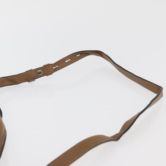 GUCCI Zumi Hand Bag Leather 2way Brown Silver 564714 Auth ka3735