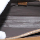 GUCCI Zumi Hand Bag Leather 2way Brown Silver 564714 Auth ka3735-19