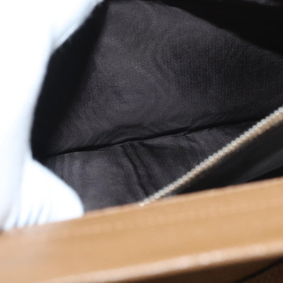 GUCCI Zumi Hand Bag Leather 2way Brown Silver 564714 Auth ka3735