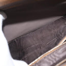 GUCCI Zumi Hand Bag Leather 2way Brown Silver 564714 Auth ka3735-28