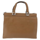 GUCCI Zumi Hand Bag Leather 2way Brown Silver 564714 Auth ka3735-3