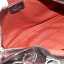 Salvatore Ferragamo Gancini Hand Bag Leather Brown Silver Auth ka3739-11