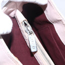 CELINE Boogie bag Hand Bag Leather Pink Silver Auth ka374-17