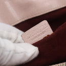 CELINE Boogie bag Hand Bag Leather Pink Silver Auth ka374-12