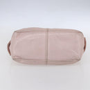 CELINE Boogie bag Hand Bag Leather Pink Silver Auth ka374-5