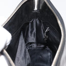CHANEL Chain Shoulder Bag Patent leather Black Silver CC Auth ka3740-20