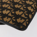 Christian Dior Trotter Canvas Shoulder Bag Navy Gold Auth ka3744-15