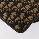 Christian Dior Trotter Canvas Shoulder Bag Navy Gold Auth ka3744-16