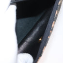Christian Dior Trotter Canvas Shoulder Bag Navy Gold Auth ka3744-21