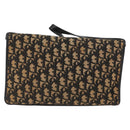 Christian Dior Trotter Canvas Shoulder Bag Navy Gold Auth ka3744-2