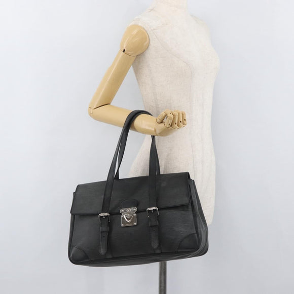 LOUIS VUITTON Epi Segur MM Hand Bag Black M58862 LV Auth ka3751