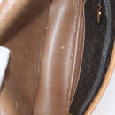 Christian Dior Honeycomb Canvas Shoulder Bag PVC Black Gold Auth ka3752-18