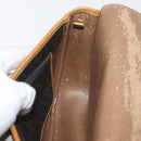 Christian Dior Honeycomb Canvas Shoulder Bag PVC Black Gold Auth ka3752-21