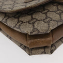 GUCCI GG Plus Supreme Shoulder Bag PVC Beige Gold Auth ka3753-9