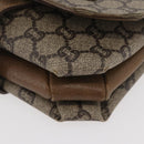 GUCCI GG Plus Supreme Shoulder Bag PVC Beige Gold Auth ka3753-14