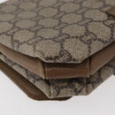 GUCCI GG Plus Supreme Shoulder Bag PVC Beige Gold Auth ka3753-15