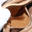 GUCCI GG Plus Supreme Shoulder Bag PVC Beige Gold Auth ka3753-12