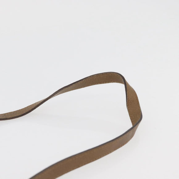 GUCCI GG Plus Supreme Shoulder Bag PVC Beige Gold Auth ka3753