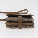 GUCCI GG Plus Supreme Shoulder Bag PVC Beige Gold Auth ka3753-5