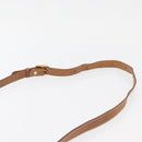 CELINE Macadam Canvas Shoulder Bag PVC Leather Brown Gold Auth ka3754-9