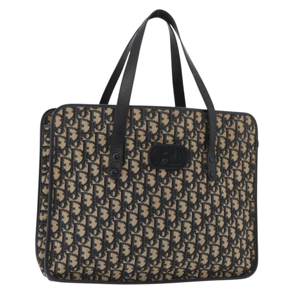 Christian Dior Trotter Canvas Tote Bag Navy Auth ka3756