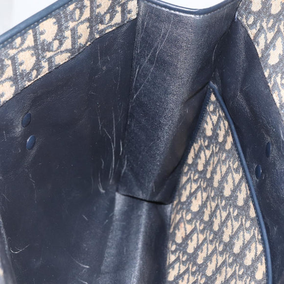 Christian Dior Trotter Canvas Tote Bag Navy Auth ka3756