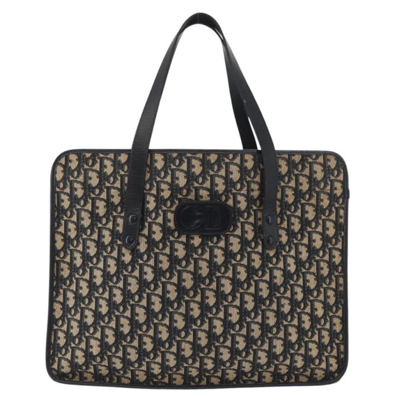 Christian Dior Trotter Canvas Tote Bag Navy Auth ka3756