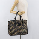 Christian Dior Trotter Canvas Tote Bag Navy Auth ka3756-20