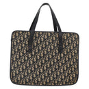 Christian Dior Trotter Canvas Tote Bag Navy Auth ka3756-2