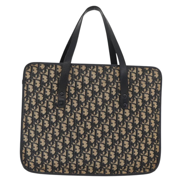 Christian Dior Trotter Canvas Tote Bag Navy Auth ka3756