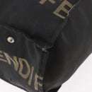 FENDI Tote Bag Canvas Black Auth ka3757-15