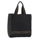 FENDI Tote Bag Canvas Black Auth ka3757-1