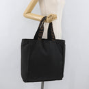 FENDI Tote Bag Canvas Black Auth ka3757-21