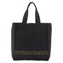 FENDI Tote Bag Canvas Black Auth ka3757-13