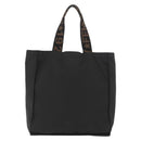 FENDI Tote Bag Canvas Black Auth ka3757-2