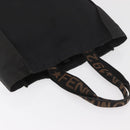 FENDI Tote Bag Canvas Black Auth ka3757-6