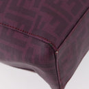 FENDI Zucca Canvas Tote Bag PVC Gold Purple Auth ka3759A-16
