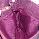 FENDI Zucca Canvas Tote Bag PVC Gold Purple Auth ka3759A-21