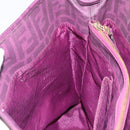 FENDI Zucca Canvas Tote Bag PVC Gold Purple Auth ka3759A-22
