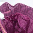 FENDI Zucca Canvas Tote Bag PVC Gold Purple Auth ka3759A-23