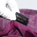 FENDI Zucca Canvas Tote Bag PVC Gold Purple Auth ka3759A-12